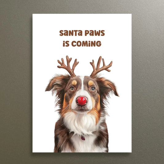 Custom Christmas Dog Magnet