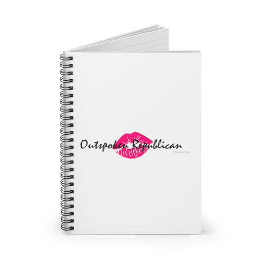 Outspoken Republican Spiral Notebook - Ruled Line