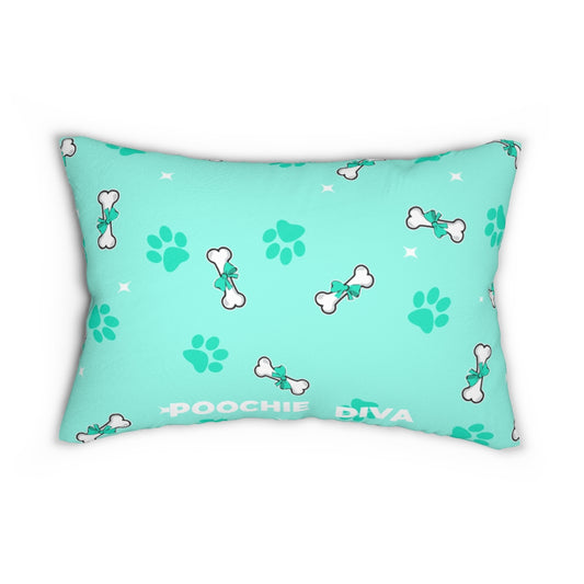 Diamond's Bone On Spun Polyester Lumbar Pillow