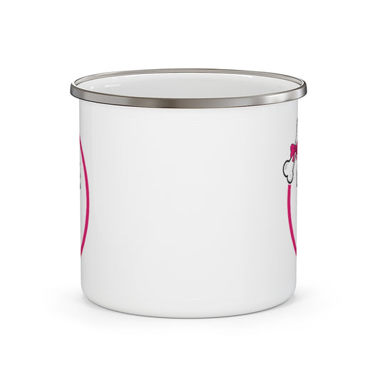 Mumbles Bone Circle On Enamel Camping Mug