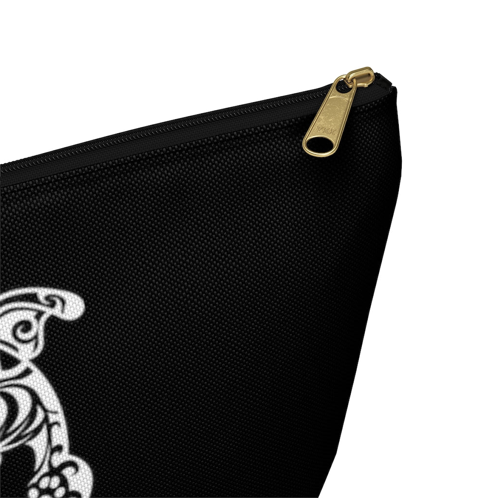 Tribal Diamond On Black Accessory Pouch w T-bottom