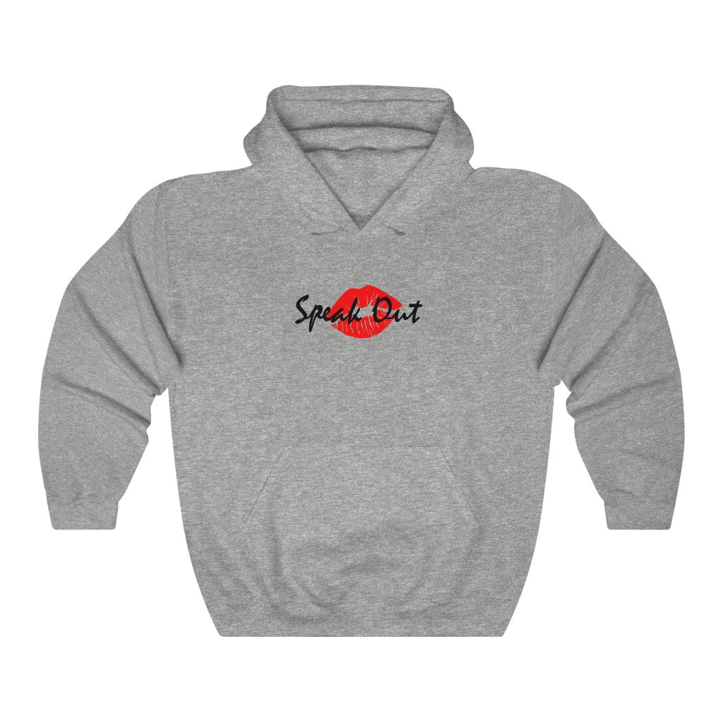 Speak Out Red Lips Unisex Heavy Blend™ Hooded Sweatshirt