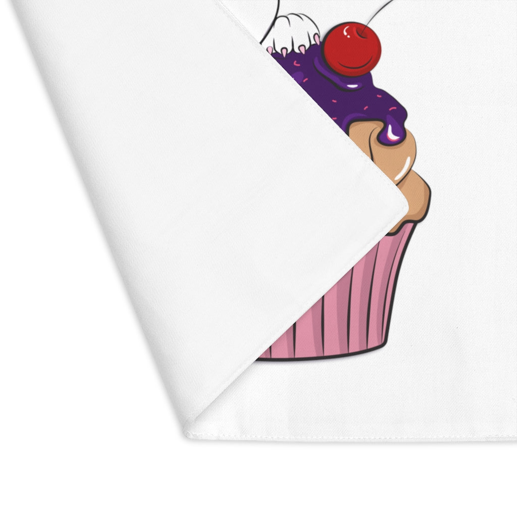 Purple Happy Birthday Diamond Cupcake Placemat