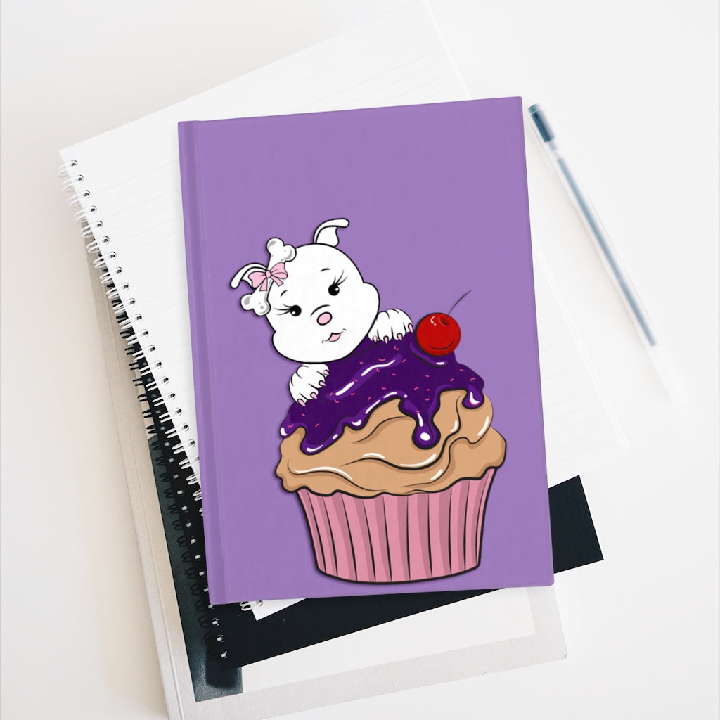 Purple Diamond Cupcake On Lavender Journal - Blank