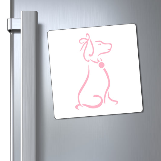 Pink Poochie Diva Icon On Magnets