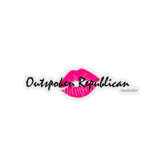 Outspoken Republican Kiss-Cut Stickers