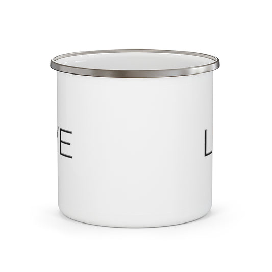 Now I LIVE On Enamel Camping Mug