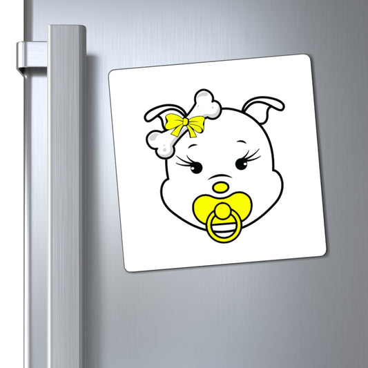Yellow Baby Diva Magnets