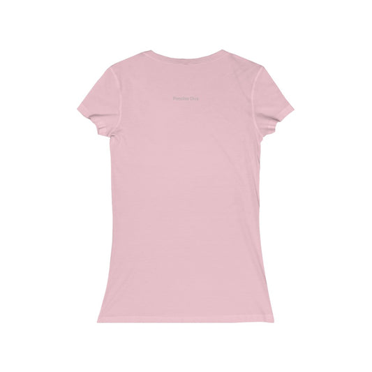 Pink Mumble's On A Low Women's Jersey Short Sleeve V-Neck Tee