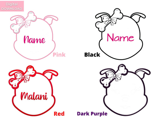 Poochie Diva's Custom “Diamond” Dog Name Wall Art Print | Dog Wall Art | Fur Baby Art | Dog Lover Gift | Digital Download | Pet Print