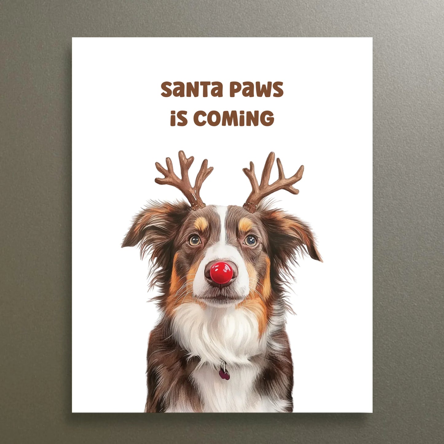 Custom Christmas Dog Magnet