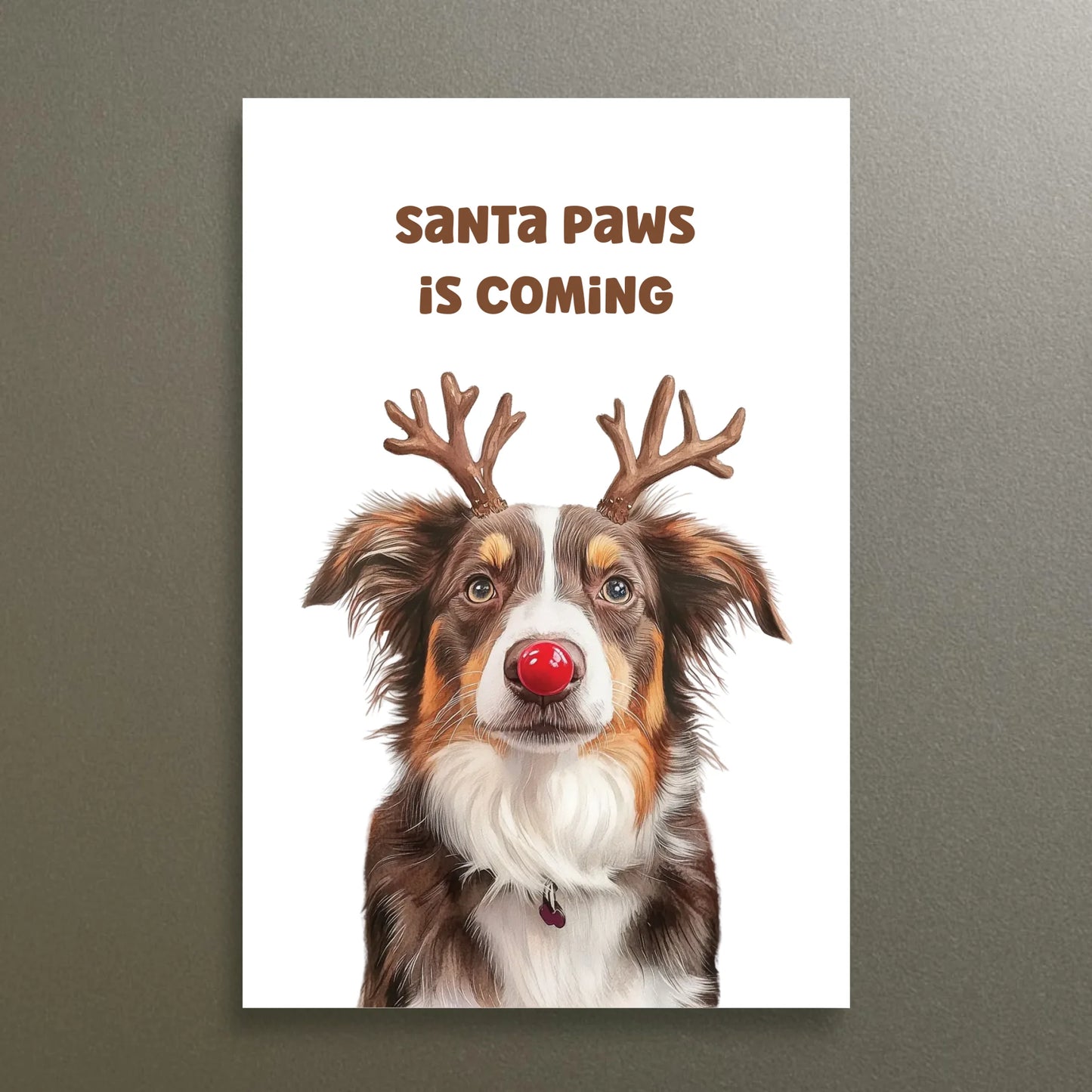 Custom Christmas Dog Magnet