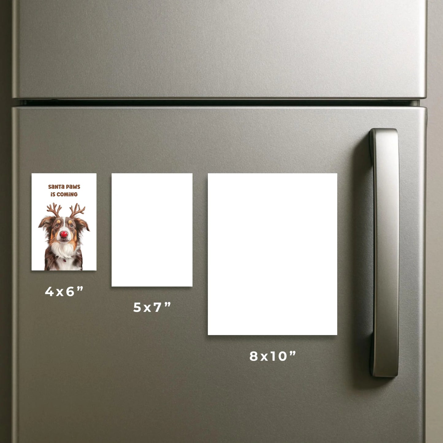 Custom Christmas Dog Magnet