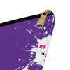 Diamond Face Splash On Purple Accessory Pouch w T-bottom