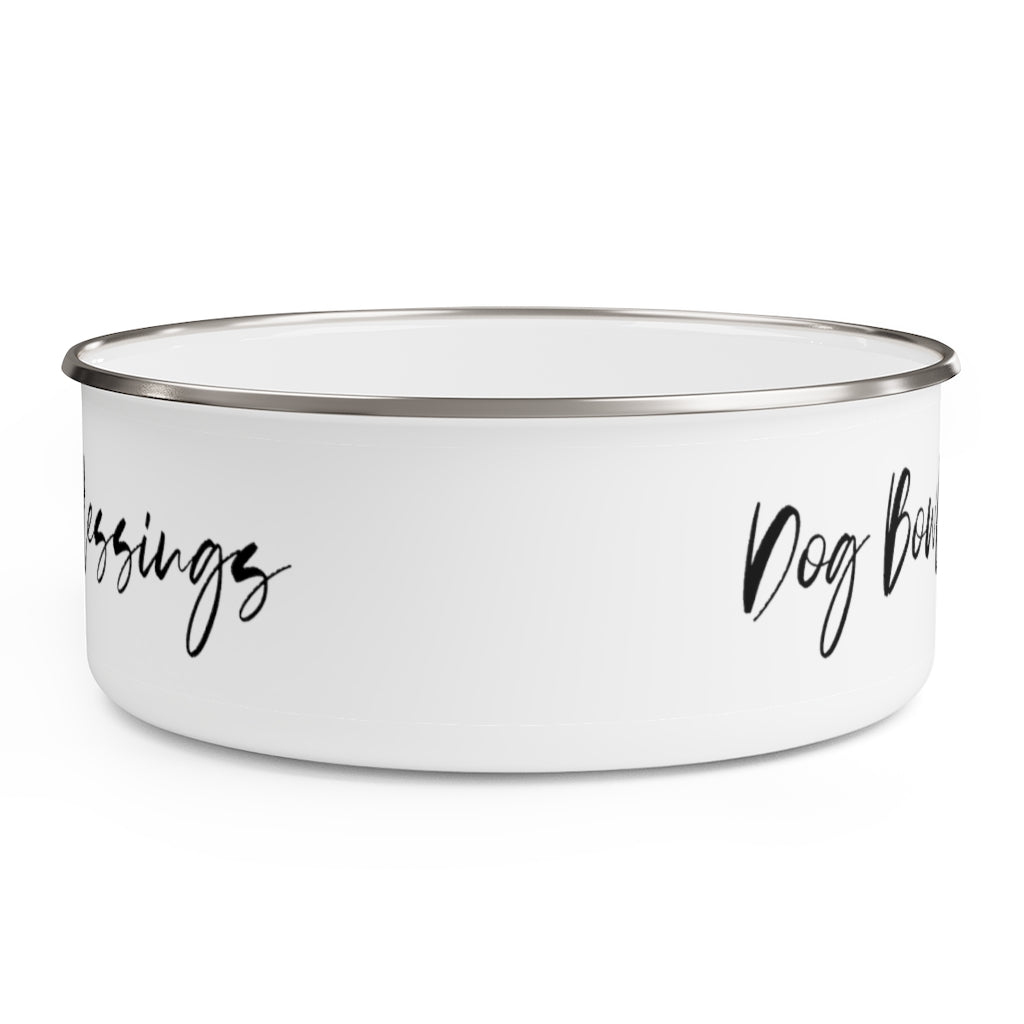 Travel Dog Bowl Blessings Water Enamel Bowl