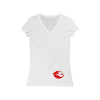 Mumble&#39;s Lips On Low Women&#39;s Jersey Short Sleeve V-Neck Tee