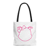 Pink Diamond Outline On Tote Bag