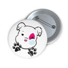 Mumbles Smushed Face Custom Pin Buttons