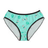 Diamond Bone Confetti Turquoise Women&#39;s Briefs