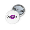 Speak Out Purple Lips Custom Pin Buttons