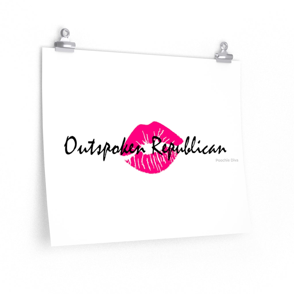 Outspoken Republican Premium Matte horizontal posters
