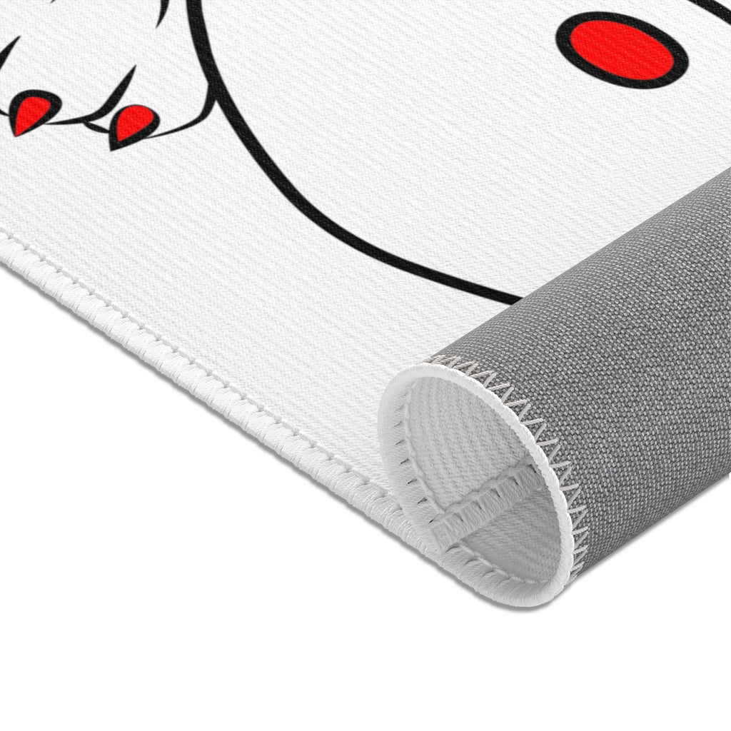 Red Mumbles Showing Paws On Area Rugs