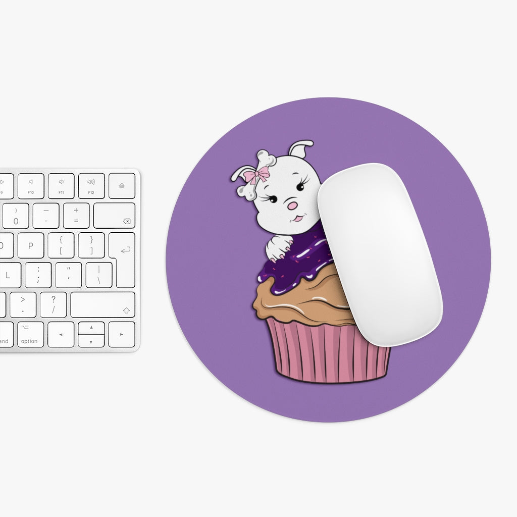 Purple Diamond Cupcake On Mousepad