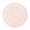 Poochie Diva&#39;s Happy Birthday On Pink Round Vinyl Stickers