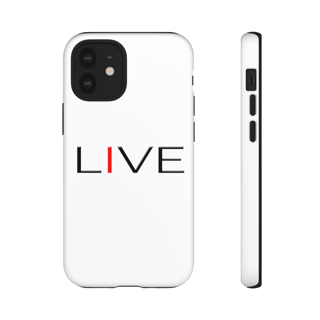 "I" LIVE On White Tough Cases