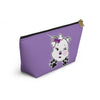 Purple Diamond Smushed On Lavender Accessory Pouch w T-bottom