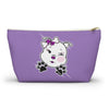 Purple Diamond Smushed On Lavender Accessory Pouch w T-bottom