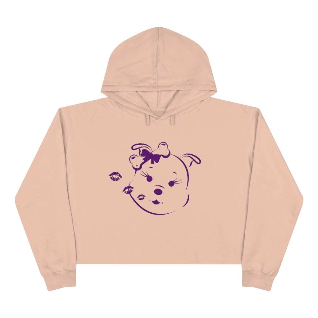 Diamond's Blowing Purple Kisses Crop Hoodie