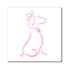 Pink Poochie Diva Icon On Magnets