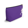 Diamond Face Splash On Purple Accessory Pouch w T-bottom