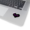 Love Poochie Diva Black Heart On Kiss-Cut Stickers