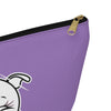 Purple Diamond Smushed On Lavender Accessory Pouch w T-bottom