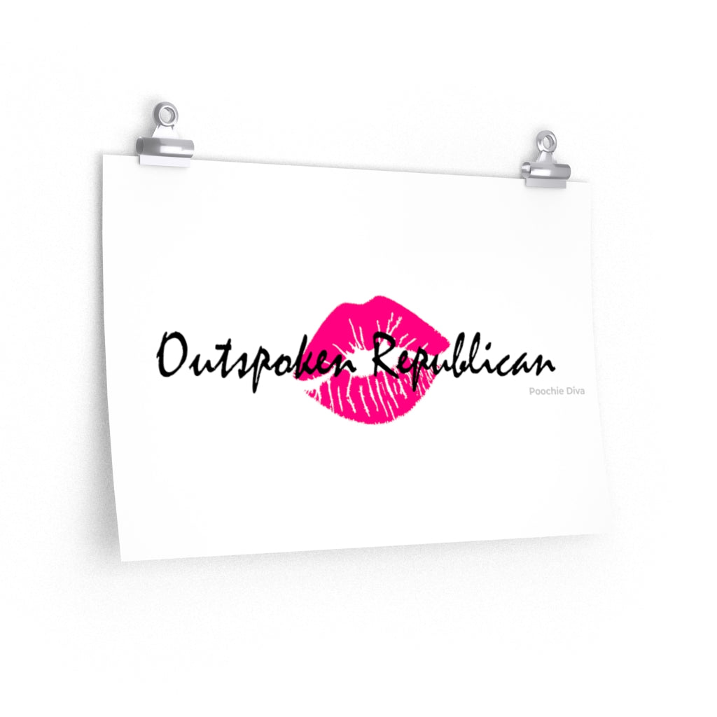 Outspoken Republican Premium Matte horizontal posters