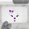 Purple Diamond Face Bath Mat