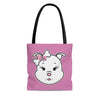 Pink Diamond On Pink Tote Bag