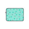 Diamond Bone Confetti Turquoise Laptop Sleeve