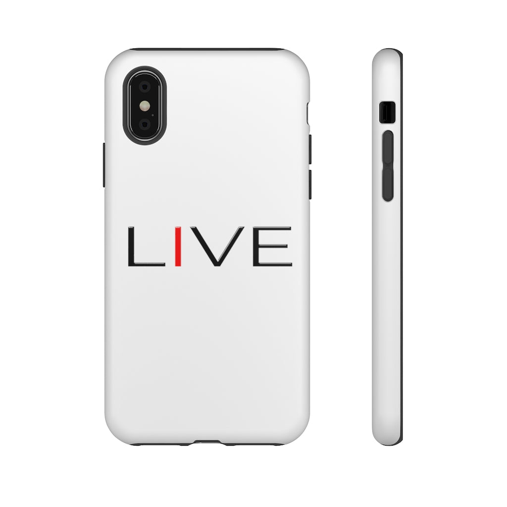 "I" LIVE On White Tough Cases