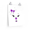 Purple Diamond Face On Premium Matte vertical posters