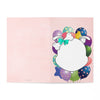 Diamond Face With Balloons On Light Pink Greeting Cards (7 pcs)