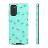 Diamond Bone Confetti Turquoise Tough Cases