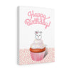 Happy Birthday Diamond Cupcake Canvas Gallery Wraps