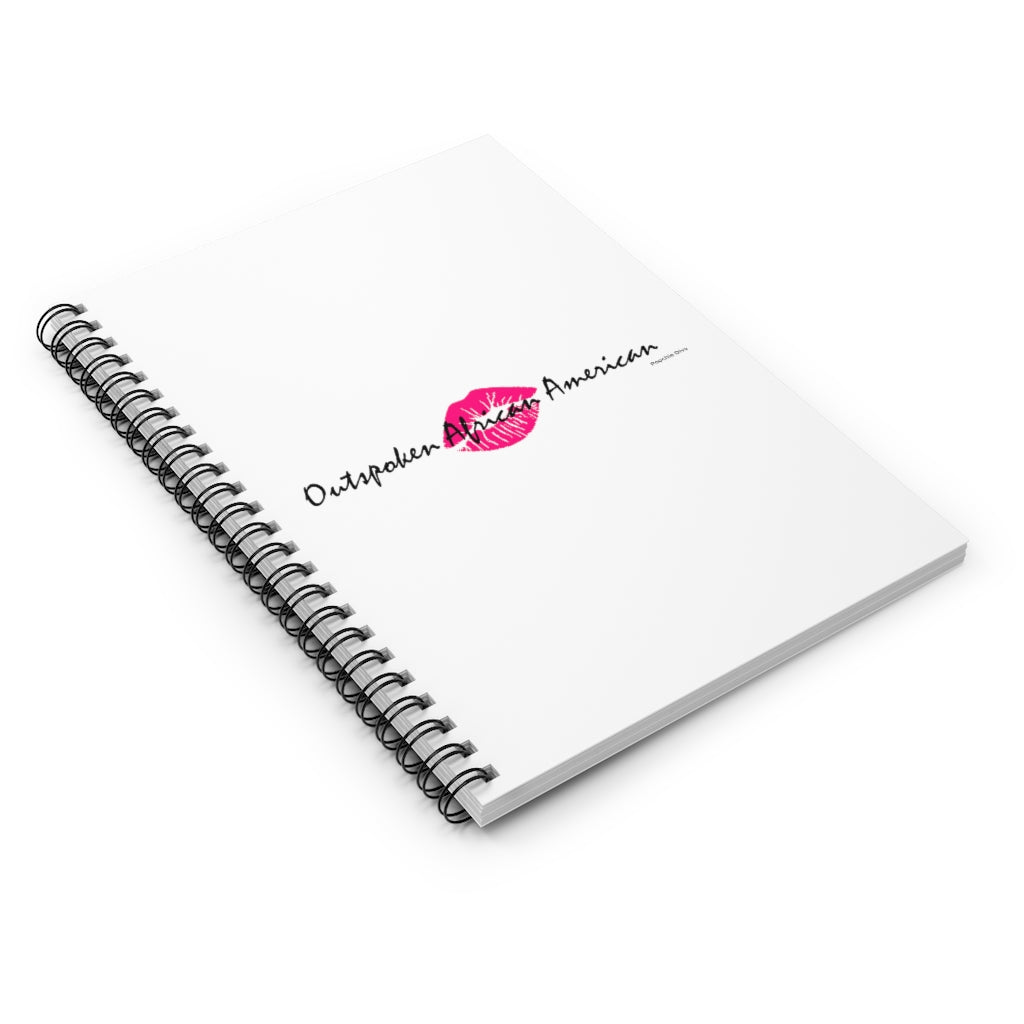 Outspoken African American Spiral Notebook - Ruled Line