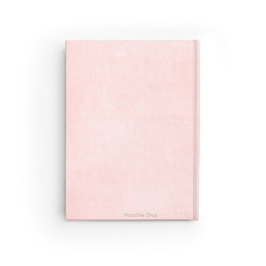 Vanilla With Sprinkles Diamond Cupcake On Pink Journal - Ruled Line