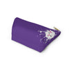 Diamond Face Splash On Purple Accessory Pouch w T-bottom