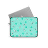 Diamond Bone Confetti Turquoise Laptop Sleeve