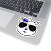 Blue Diamond Sporting Sunglasses On Kiss-Cut Stickers